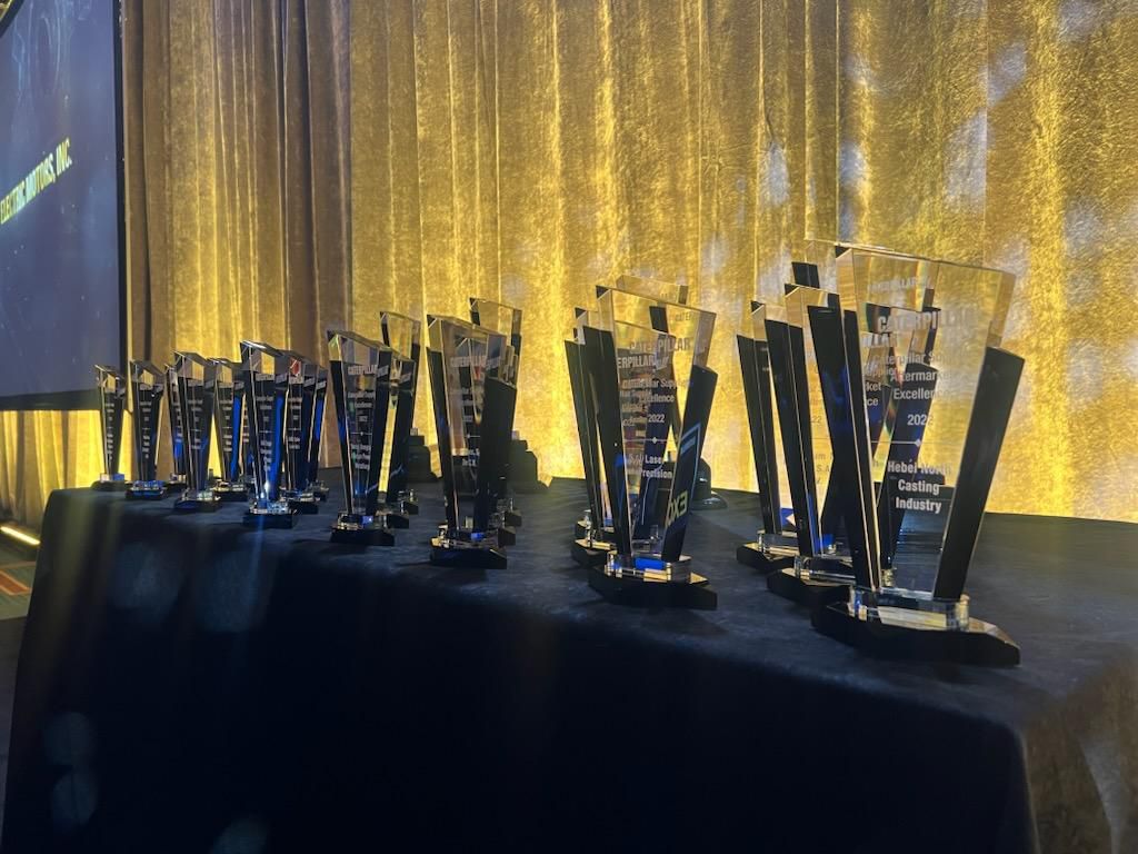 Image of award trophies