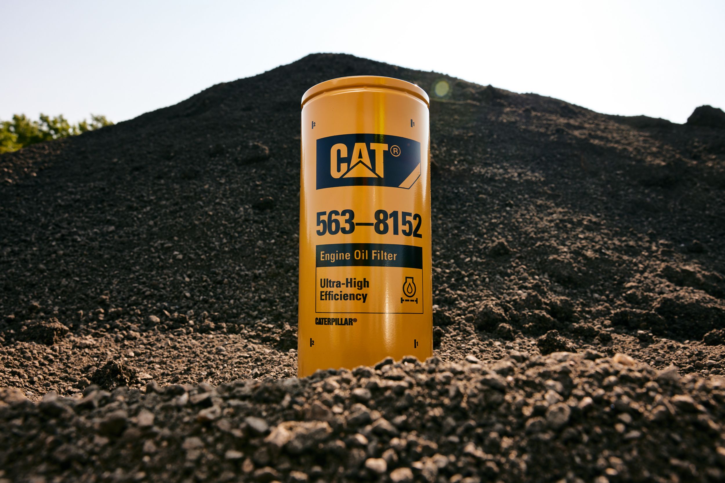 Engine Oil Filter on Ground