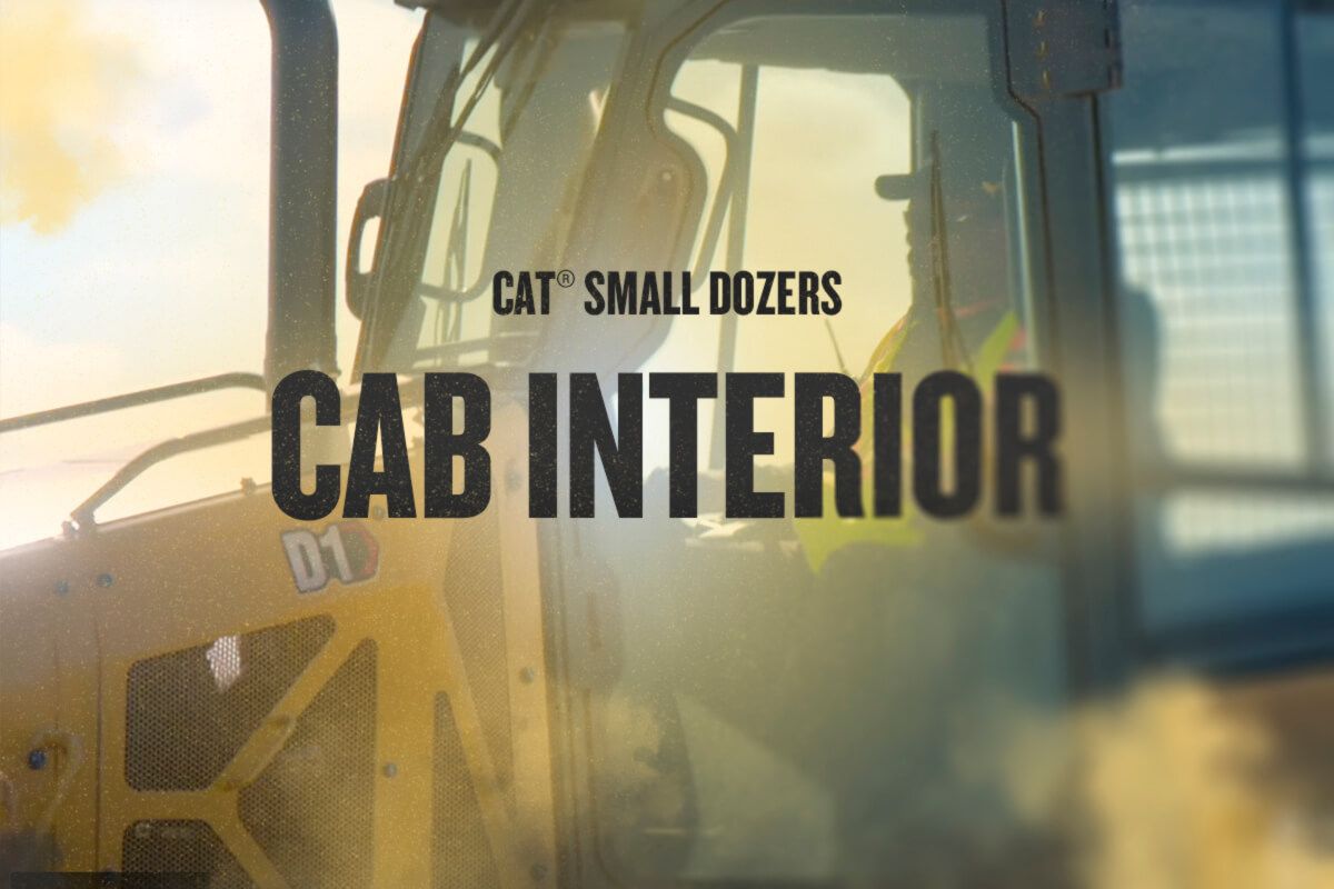 Cab Interior on the Next Generation Cat D1, D2, D3 and D4 Small Dozers