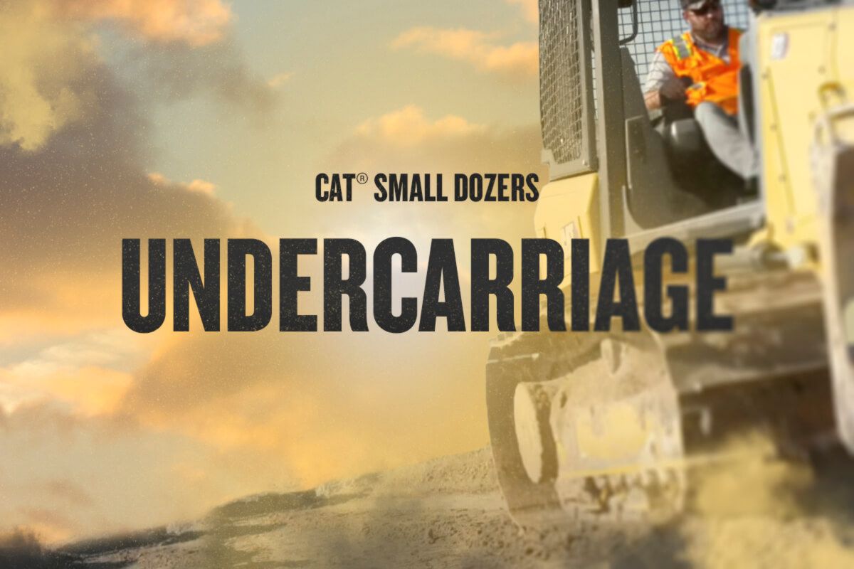 Undercarriage on the Next Generation Cat D1, D2, D3 and D4 Small Dozers
