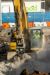 Cat Rotary Cutter crushing hard rock
