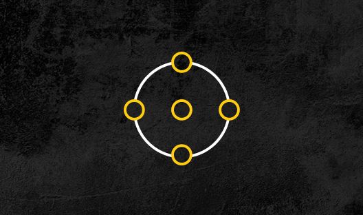 Icon showing connected dots