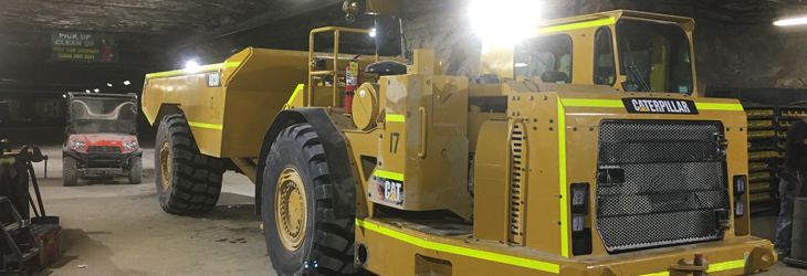 Ad30 undergound truck at Sperry mine