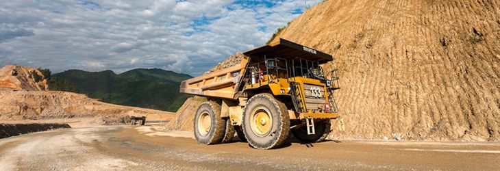 PanAust mining truck