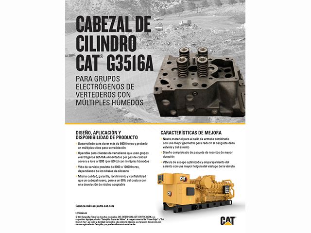 CABEZAL DE CILINDRO CAT® G3516A