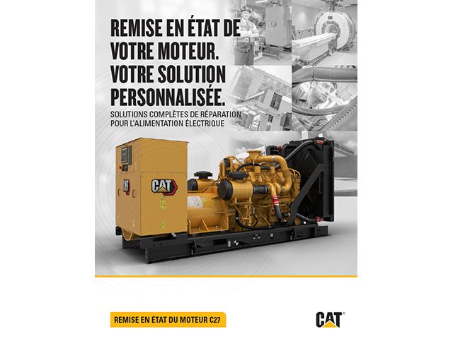 Solutions de réparation en kit – Révision de moteur C27