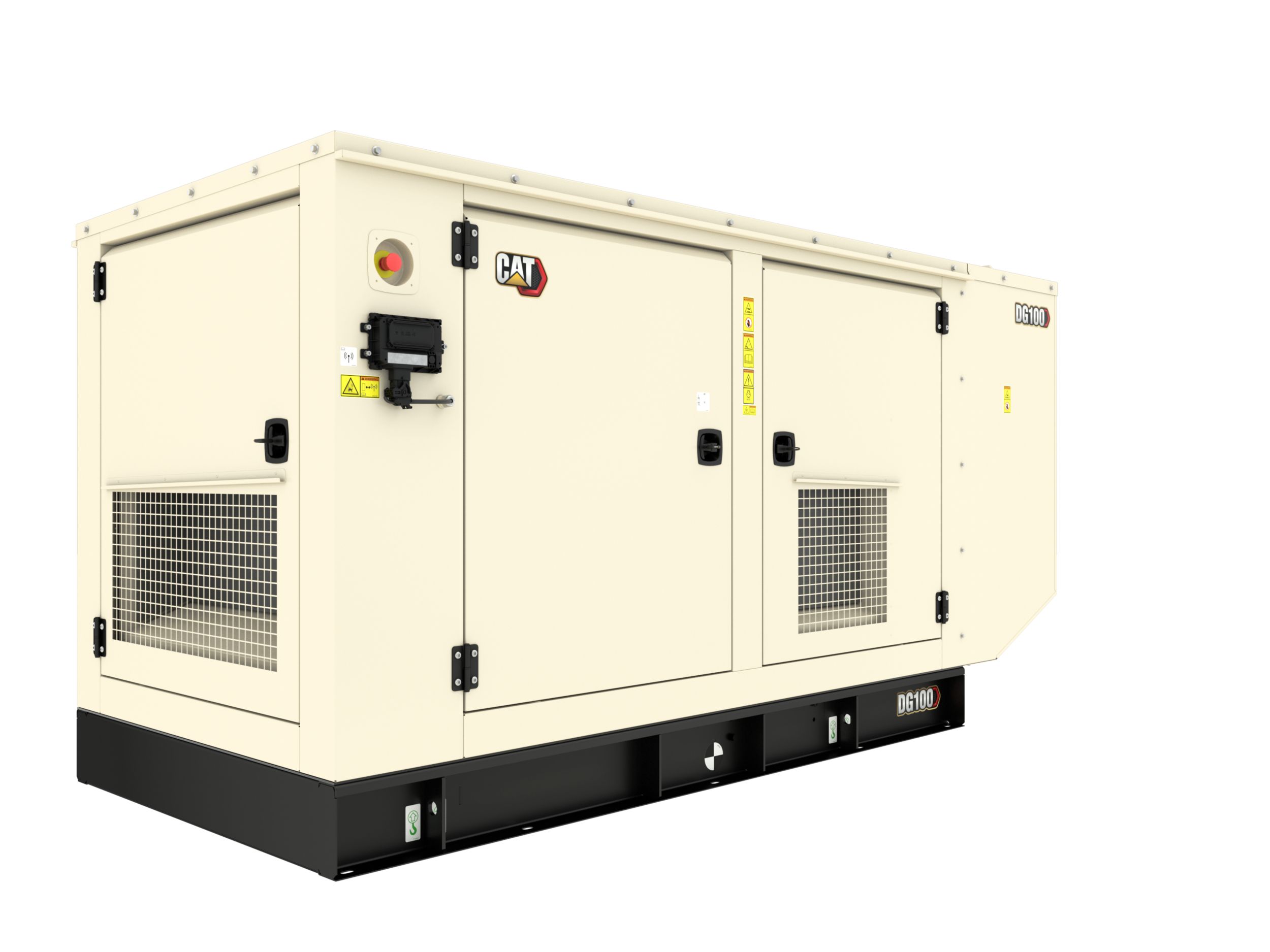 Vista trasera derecha del recinto del DG100