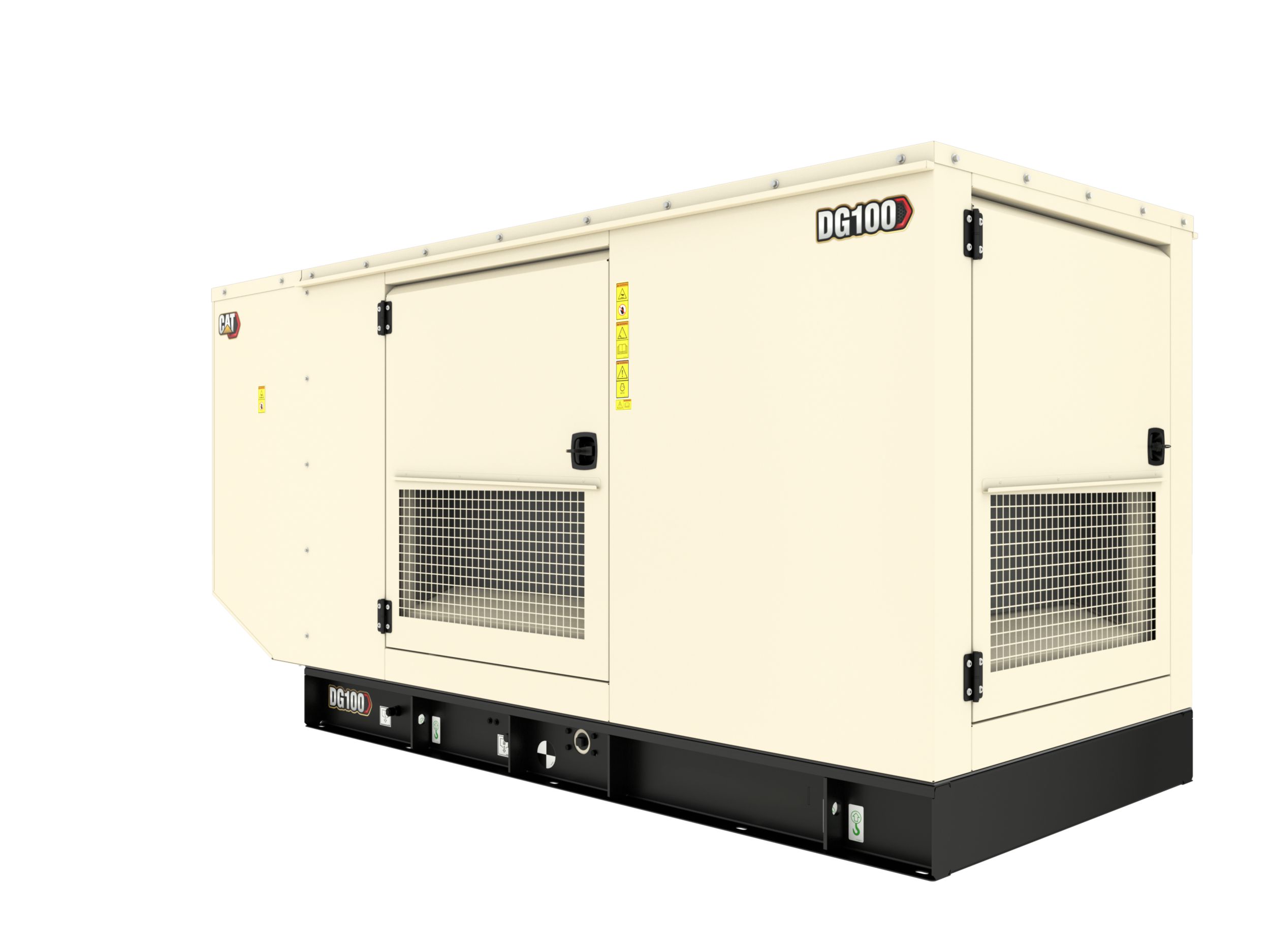 Vista trasera izquierda del recinto del DG100