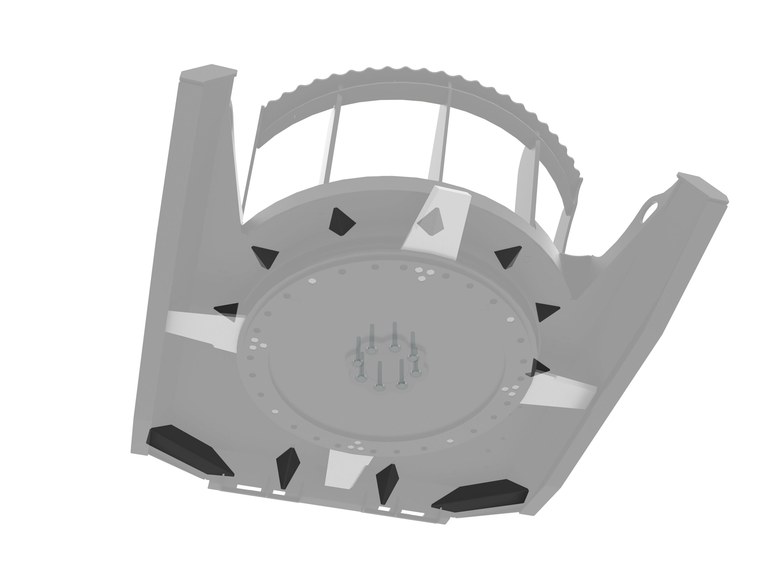 Fester Rahmen und schweres Lagergehäuse
