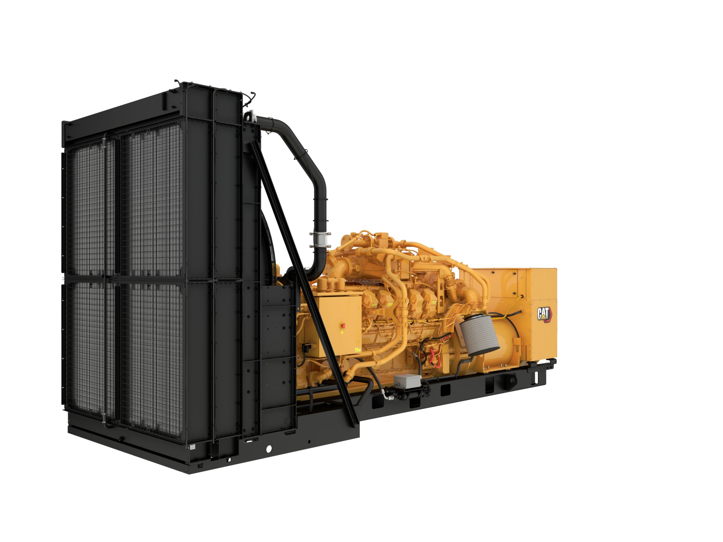 Groupe électrogène à gaz G3516, vue avant gauche