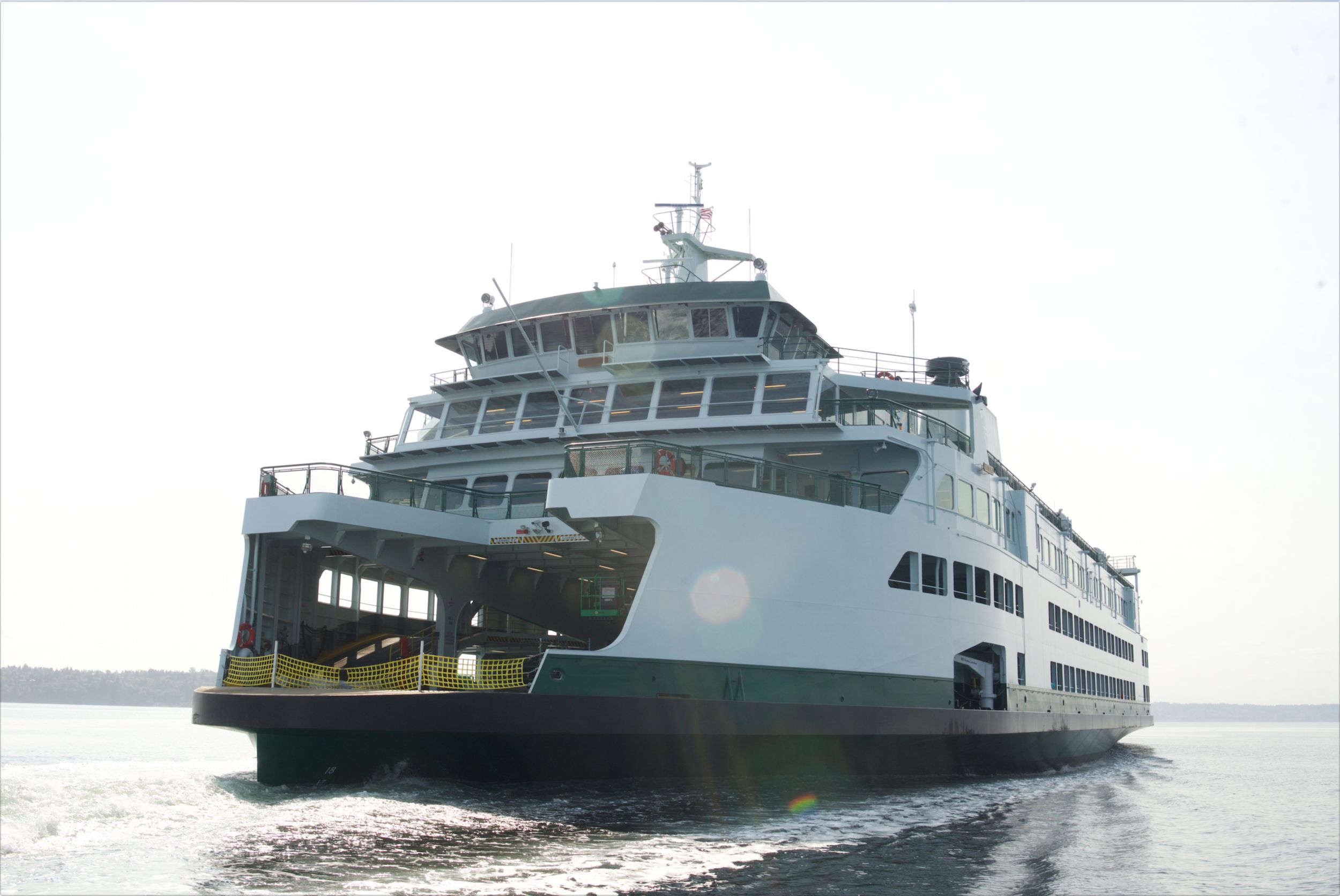 passenger craft moving through the water