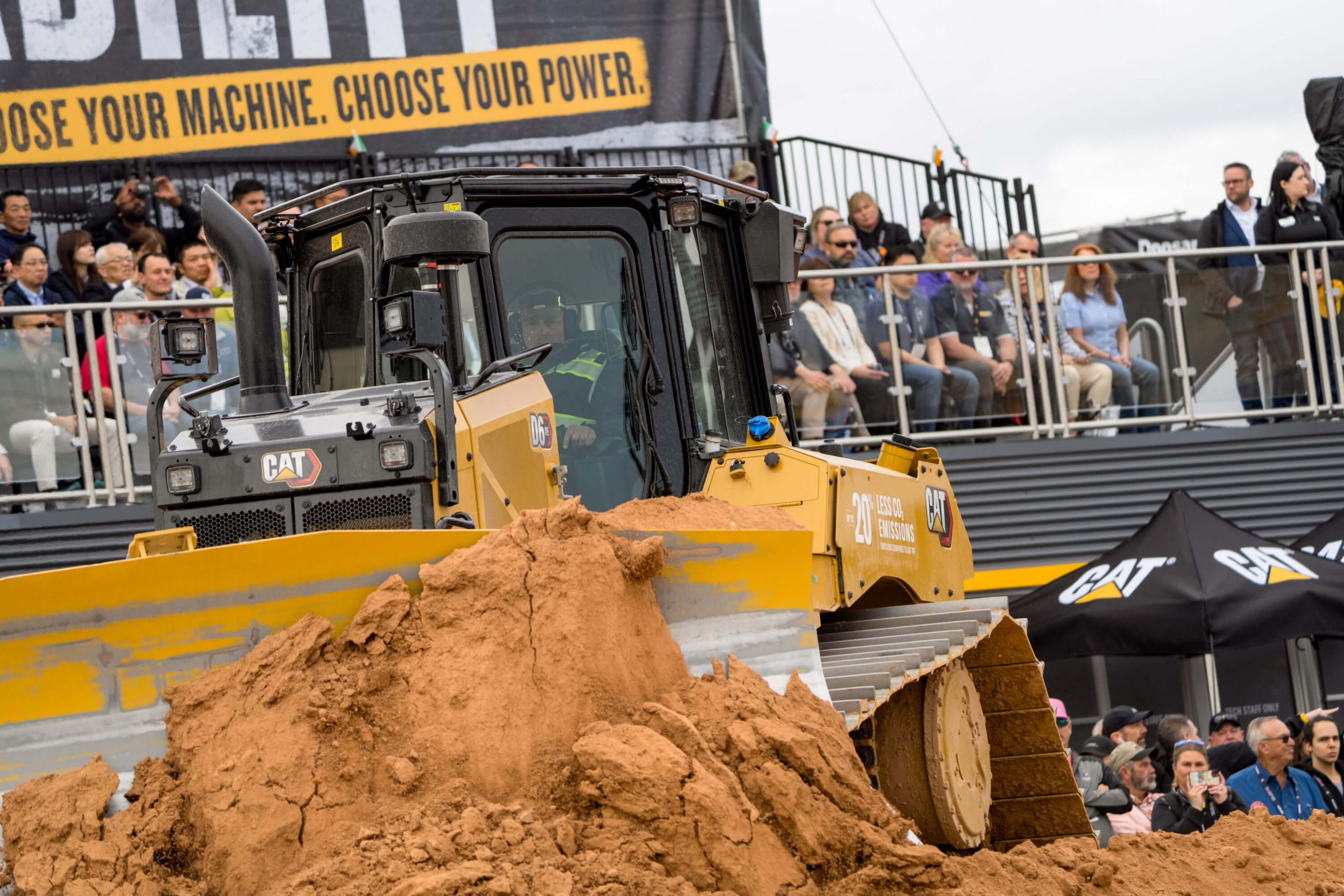 A Dozer during a demo