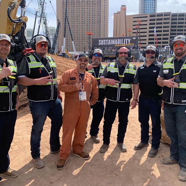 Cat expert operators get ready for a day full of demos and excitement