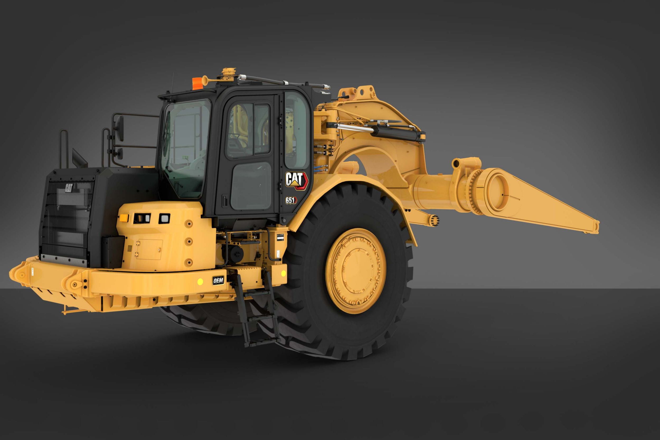 Customize your Cat 651 partial wheel tractor scaper.