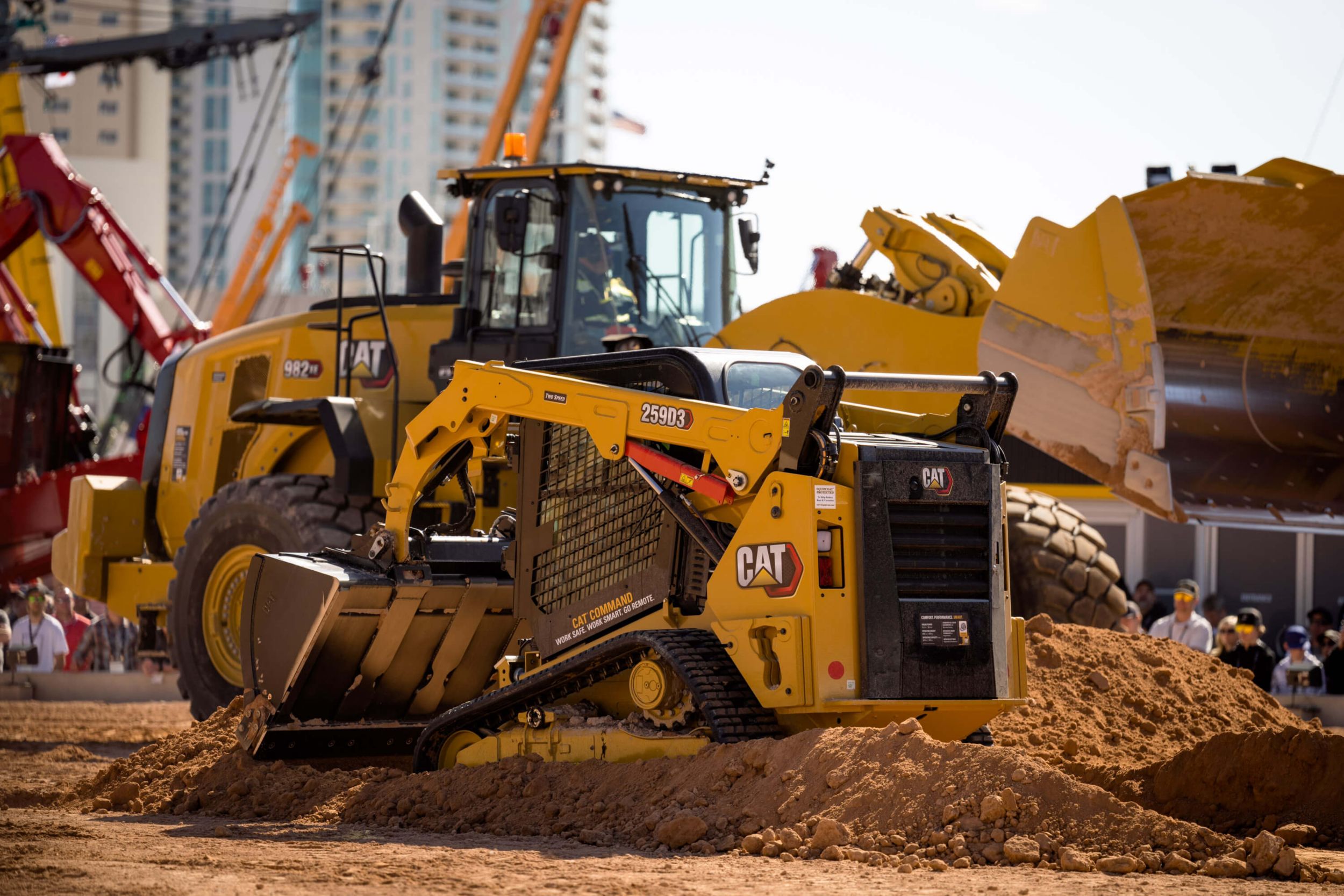 Cat Equipment during a demo