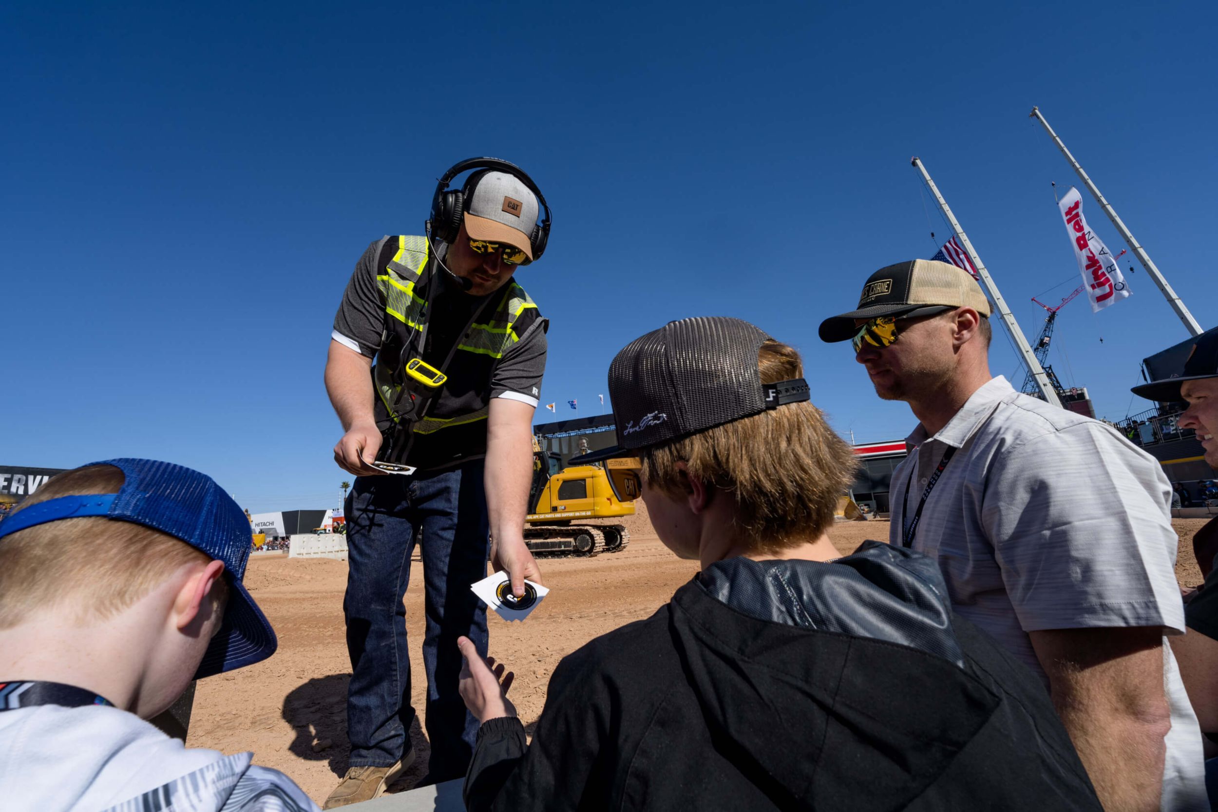 An Operator interacts with an attendee