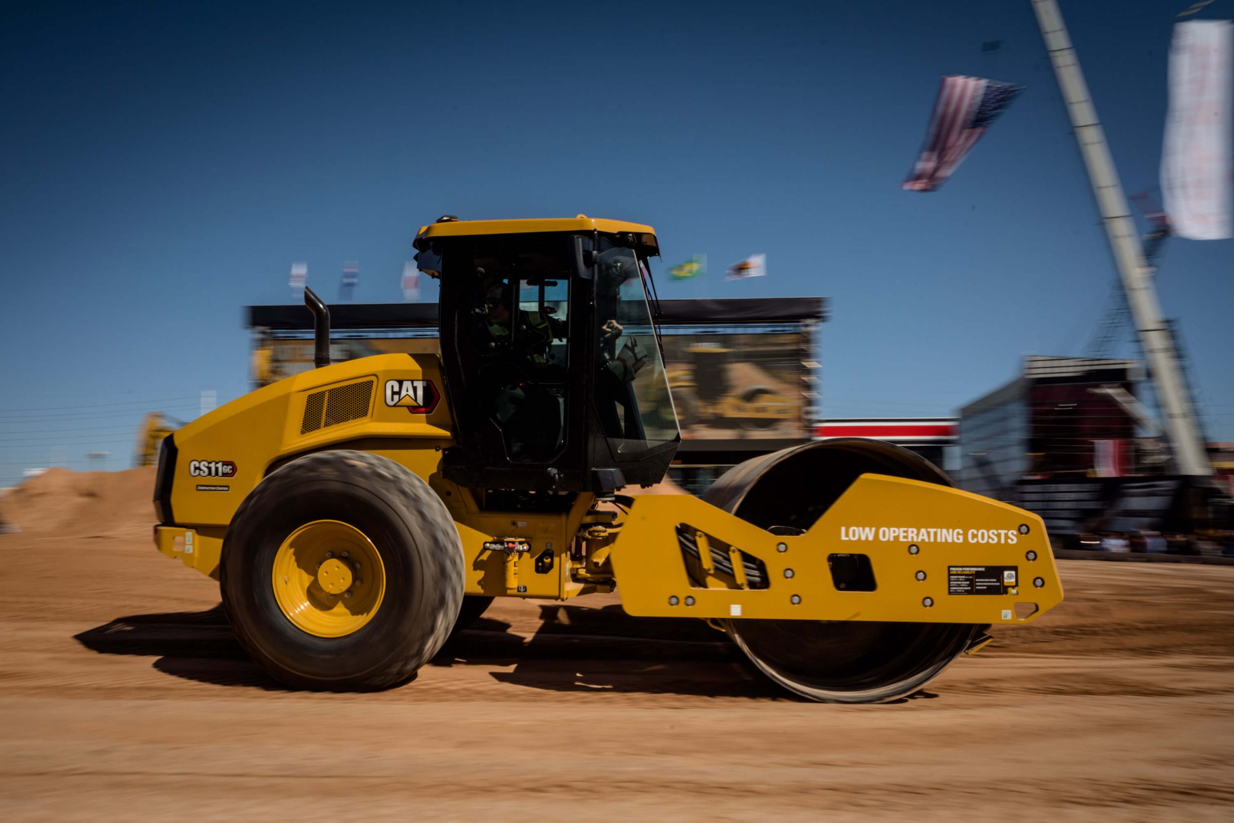 Cat equipment during a demo
