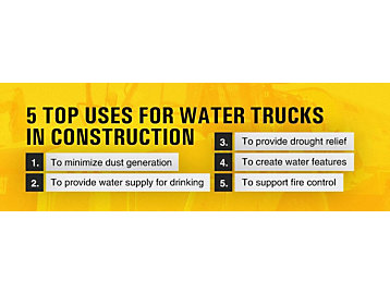 5 Top Uses for Water Trucks in Construction