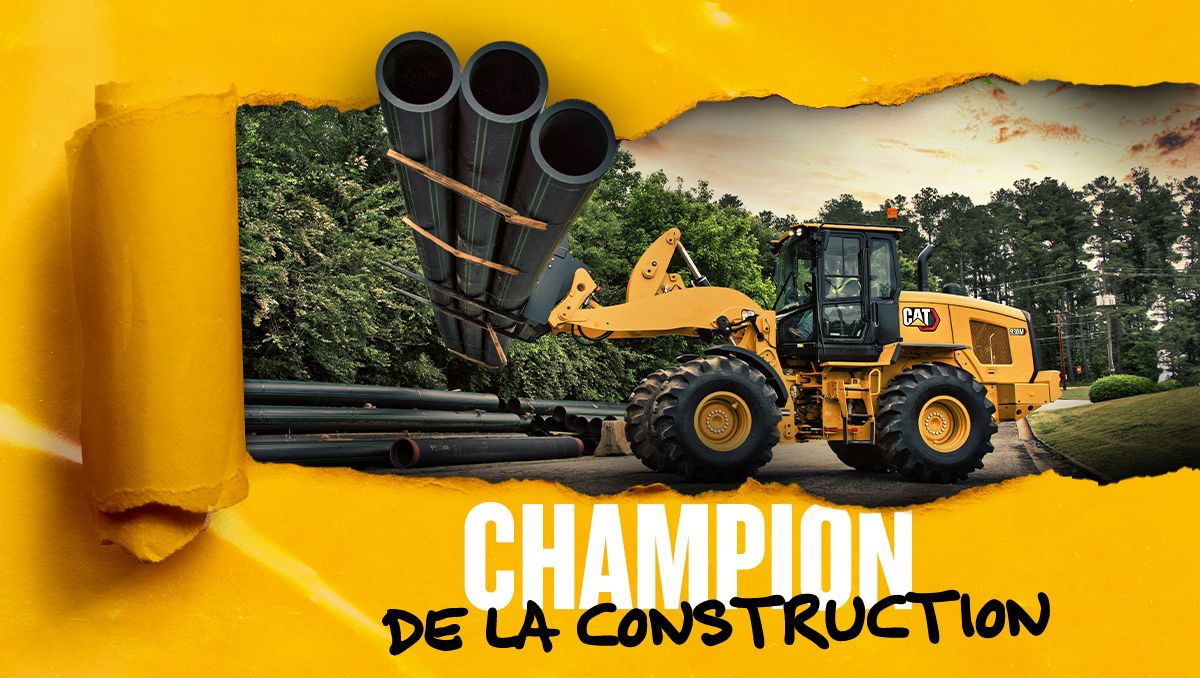 Avec les multiples options des modèles de chargeuses sur pneus Cat pour le bâtiment, nous avons tout ce qu’il vous faut.