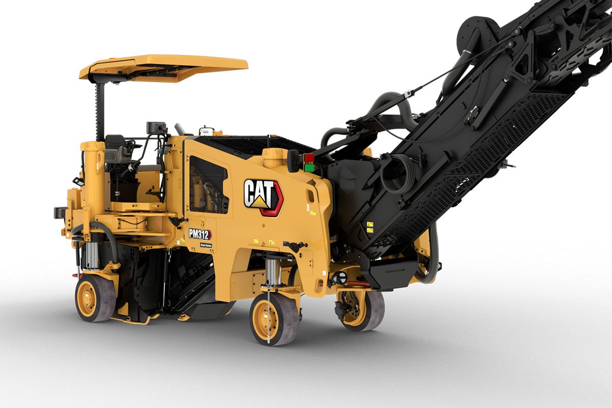 Cat PM312 wheel undercarriage system