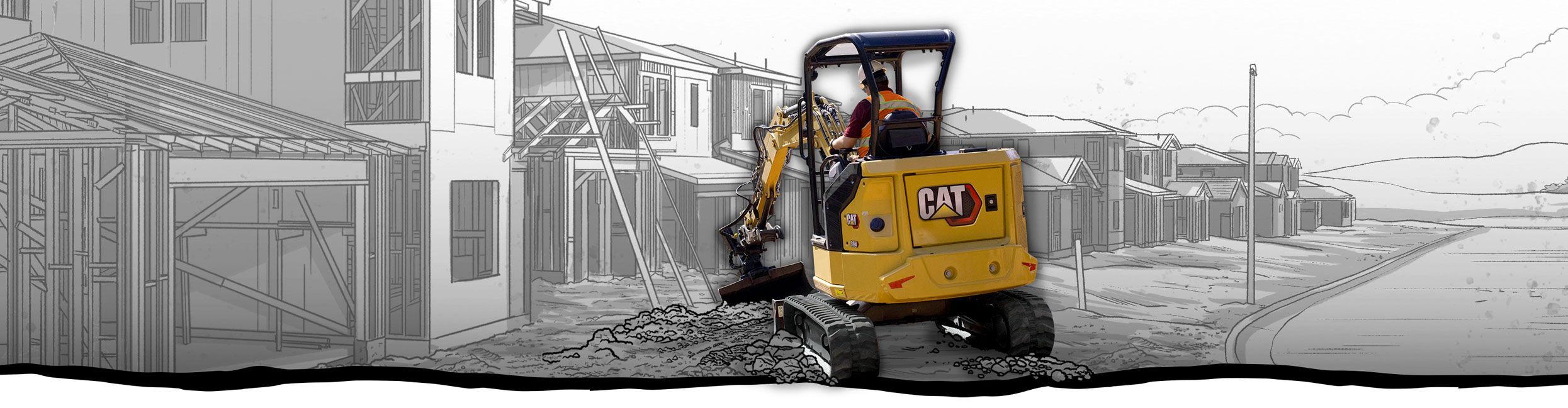 Ask your local Cat dealer how to save 0% for 36 months with up to $500 USD toward a Cat CVA on Cat mini excavator.