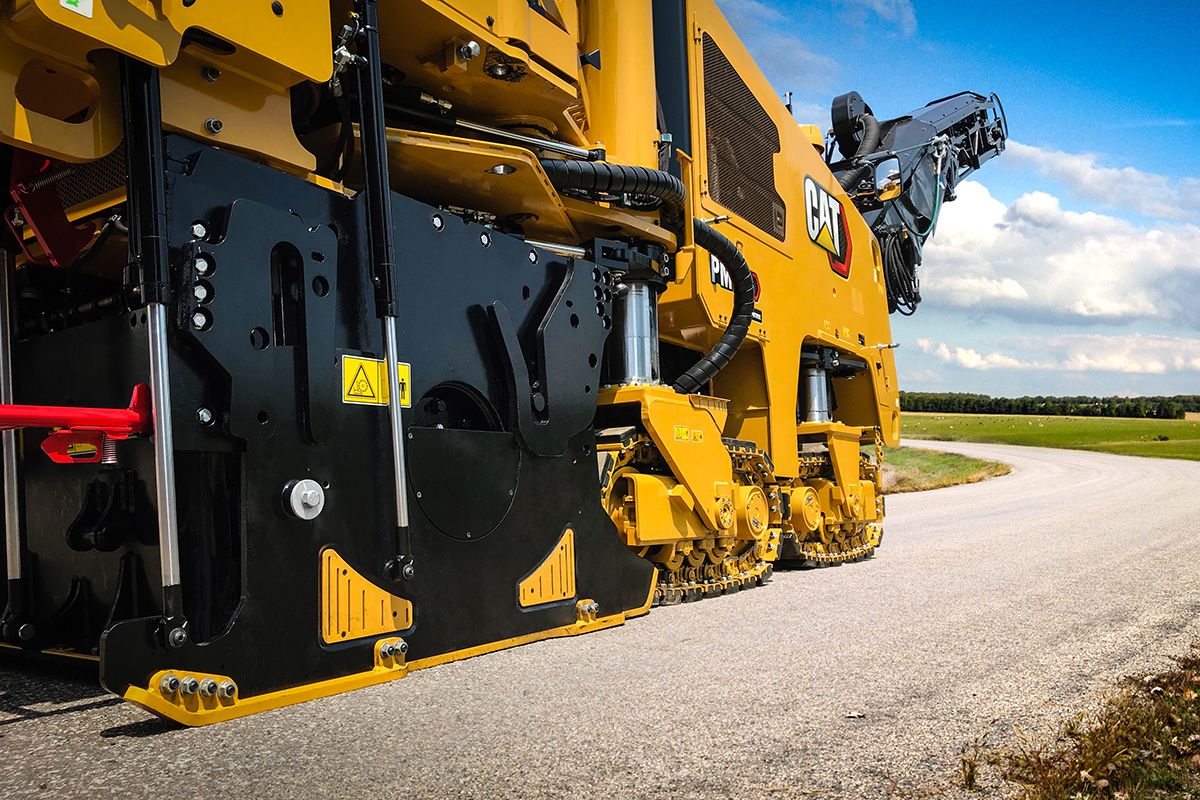 Cat PM313 working on a jobsite