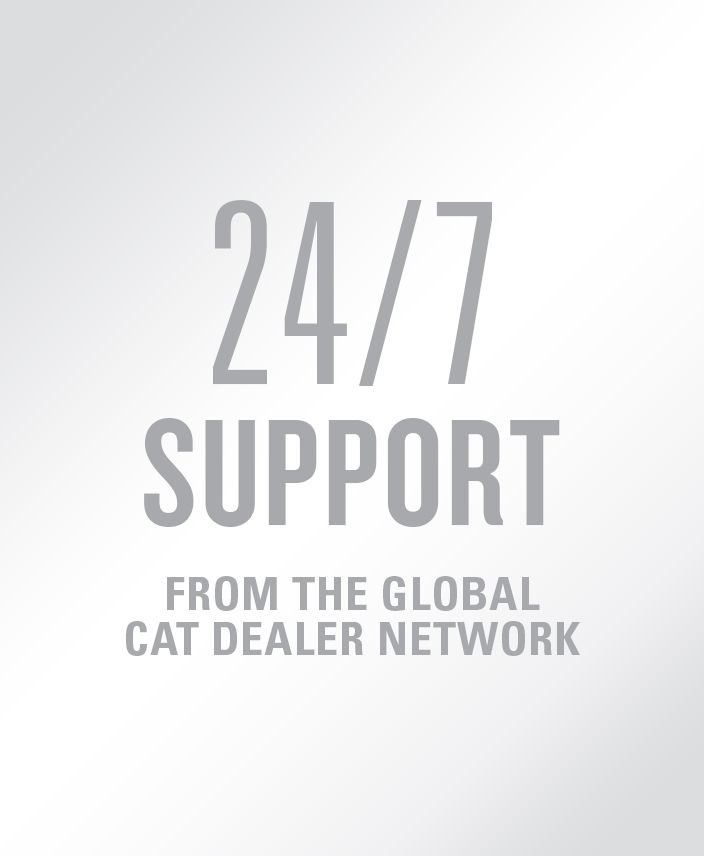24/7 support from the Global Cat Dealer Network