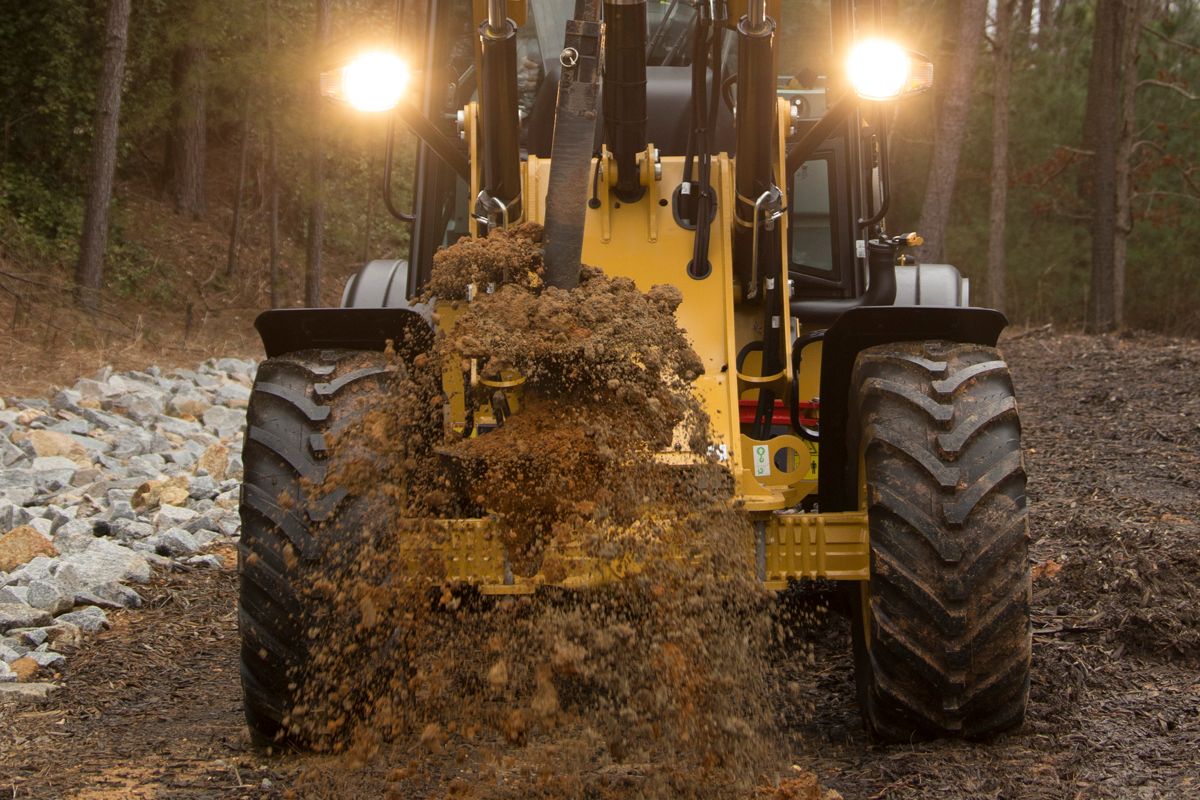 Wheel loader with attachment