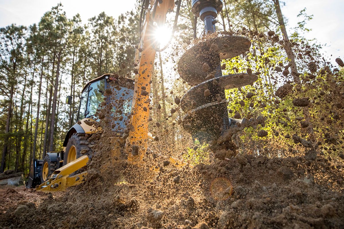 Backhoe Loader Hammer Attachment