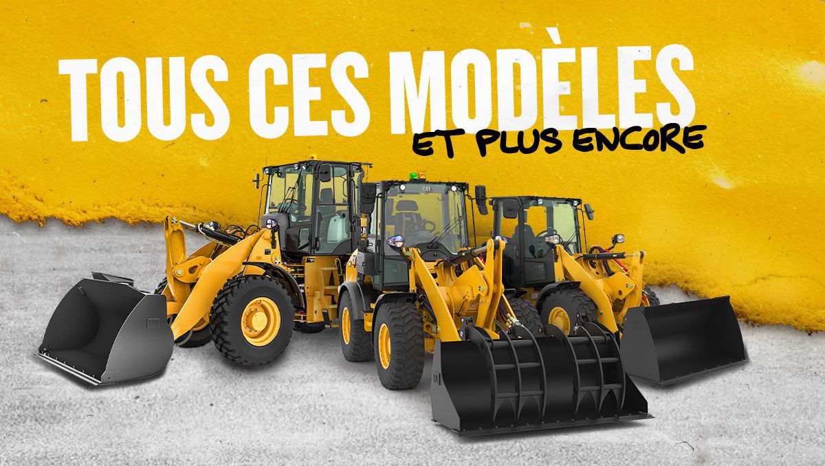 Parcourez cette page web pour un aperçu complet et détaillé de tous les modèles de chargeuses sur pneus Cat disponibles.