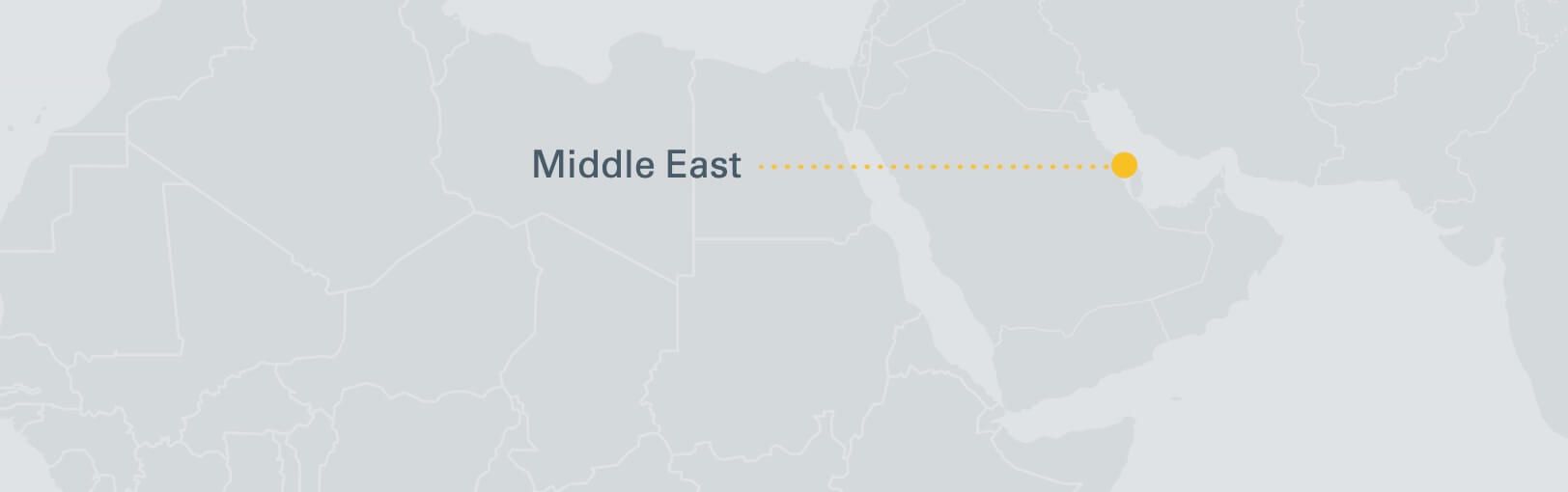 Map of Middle East