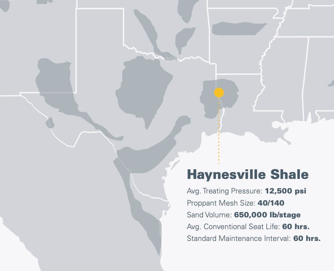 Map of Haynesville Shale