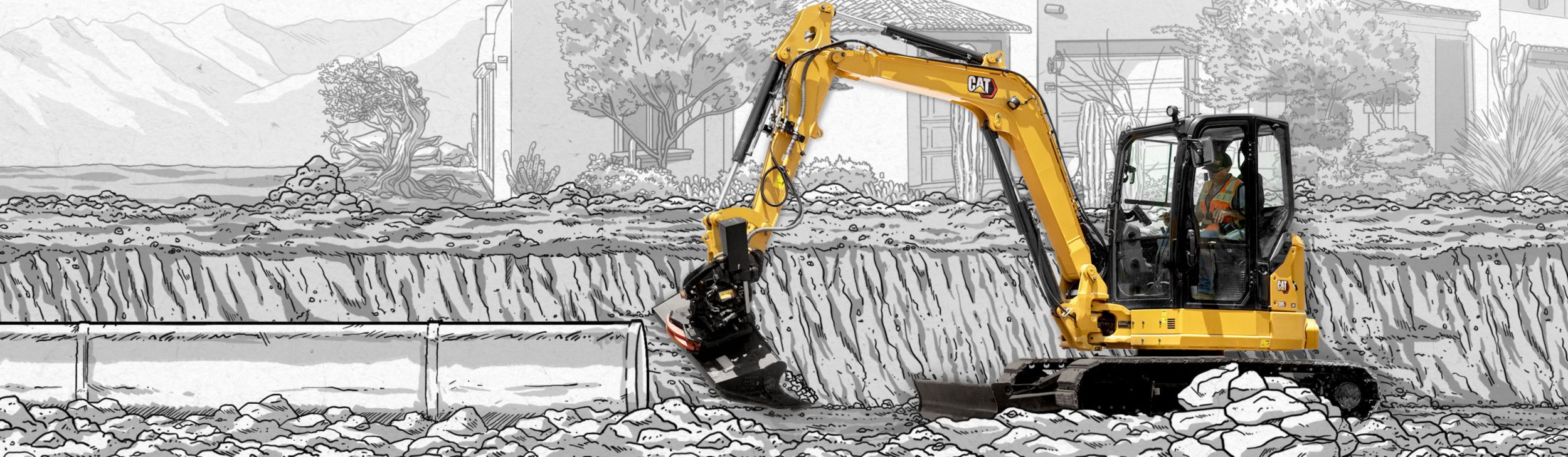 If you’re thinking about Ease of Use for Next Generation Cat® Mini Excavators, see the machines that use it.