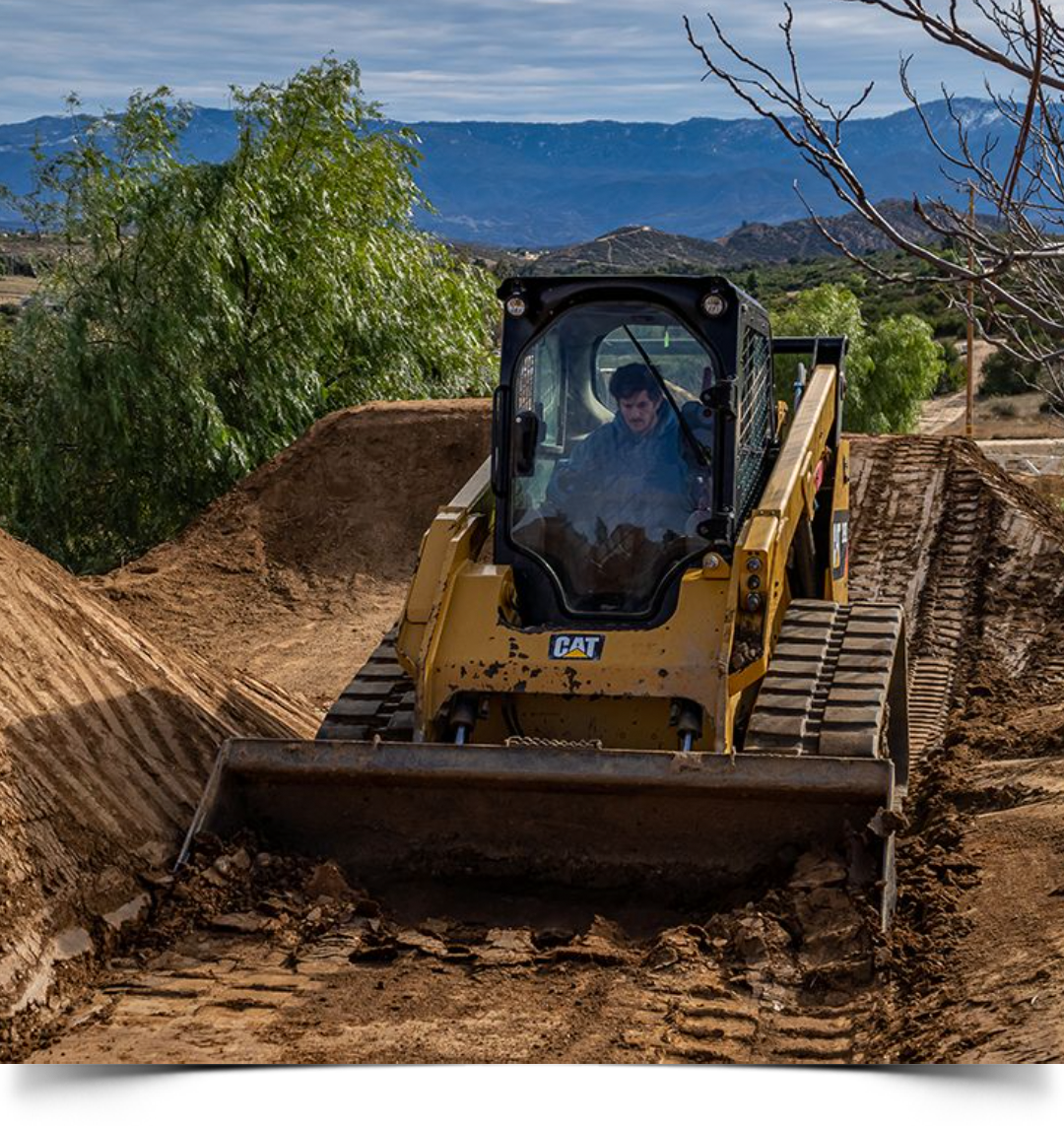 Jarryd operating compact track loader