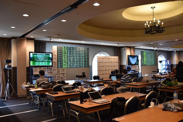 大会期間中のメディアセンターの様子