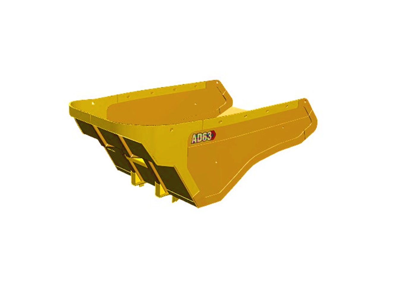 38,3 м3 (50,1 ярда3) для AD63