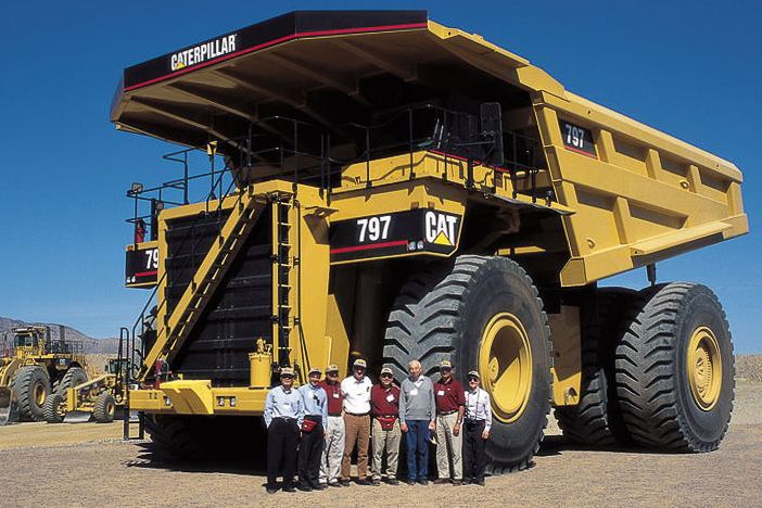 The enormity of this massive machine becomes apparent when its photographed with people.