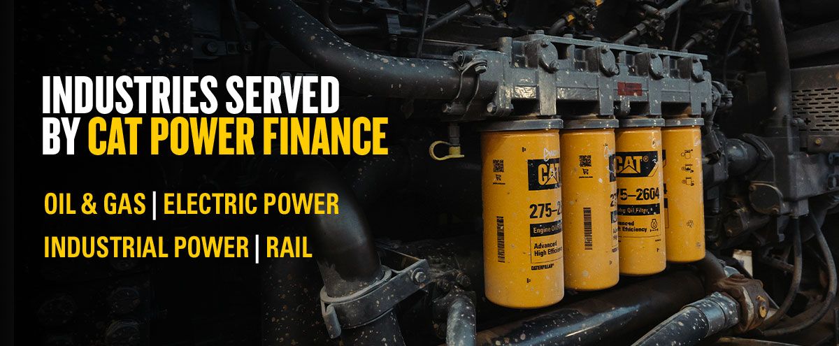 Industries Served by Cat Power Finance graphic