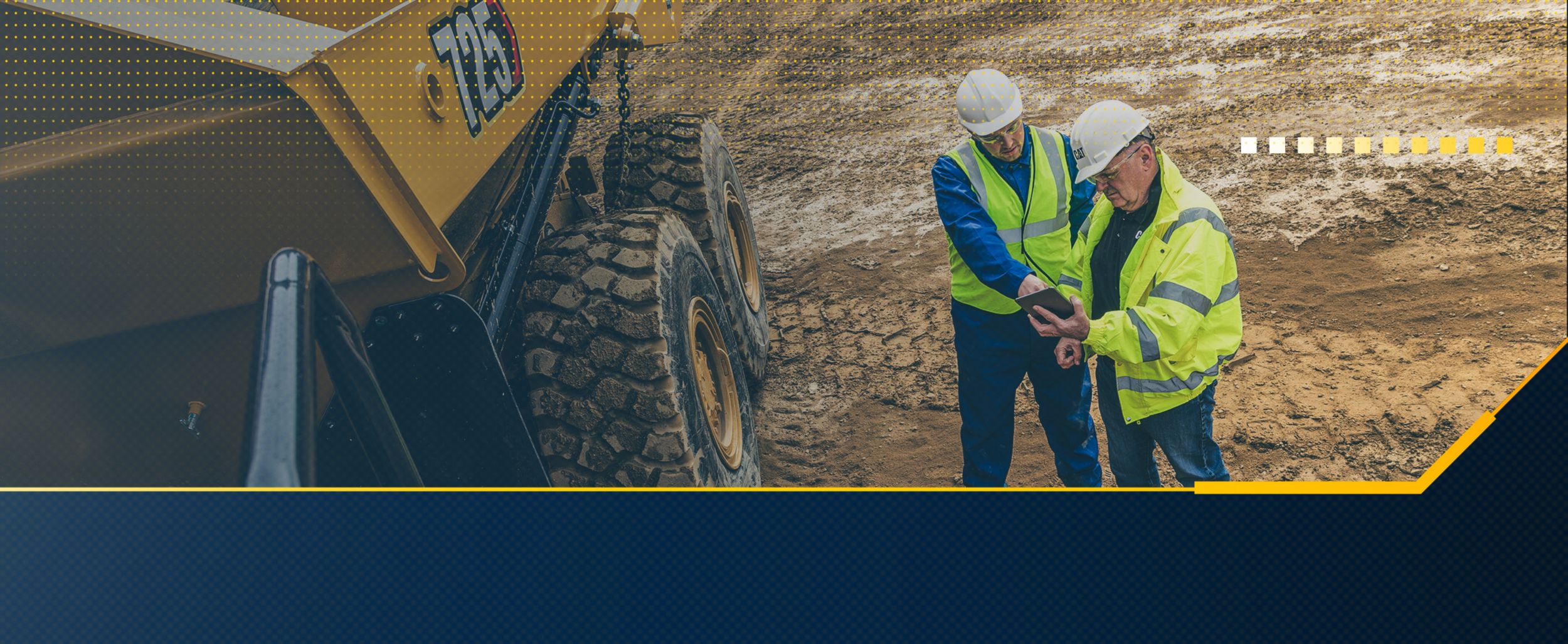 Two Men consulting next to a machine