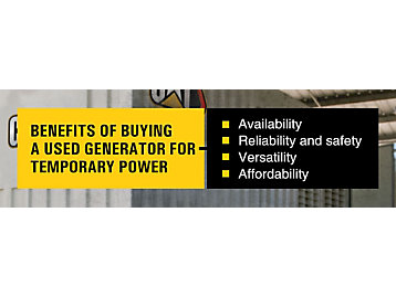 Why You Should Consider a Used Generator for Temporary Power