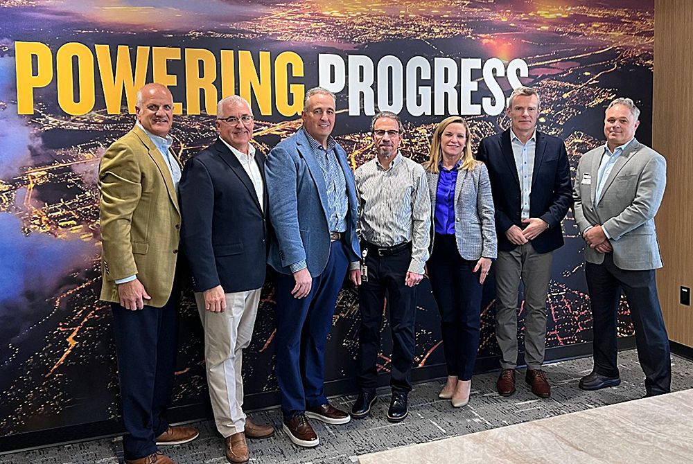 Executives from CRH meet with Caterpillar CEO Jim Umpleby and Group President Denise Johnson at the company’s headquarters in Irving, Texas.