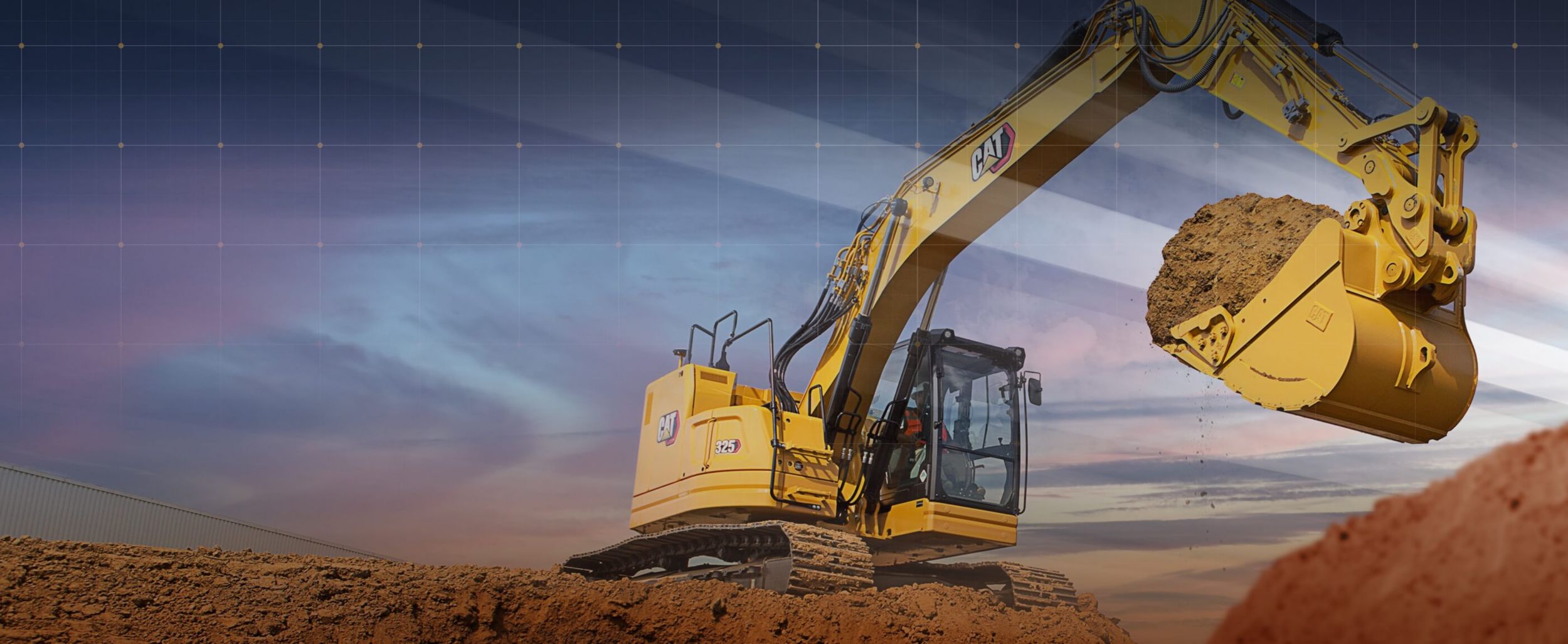 Cat massive machine excavator online