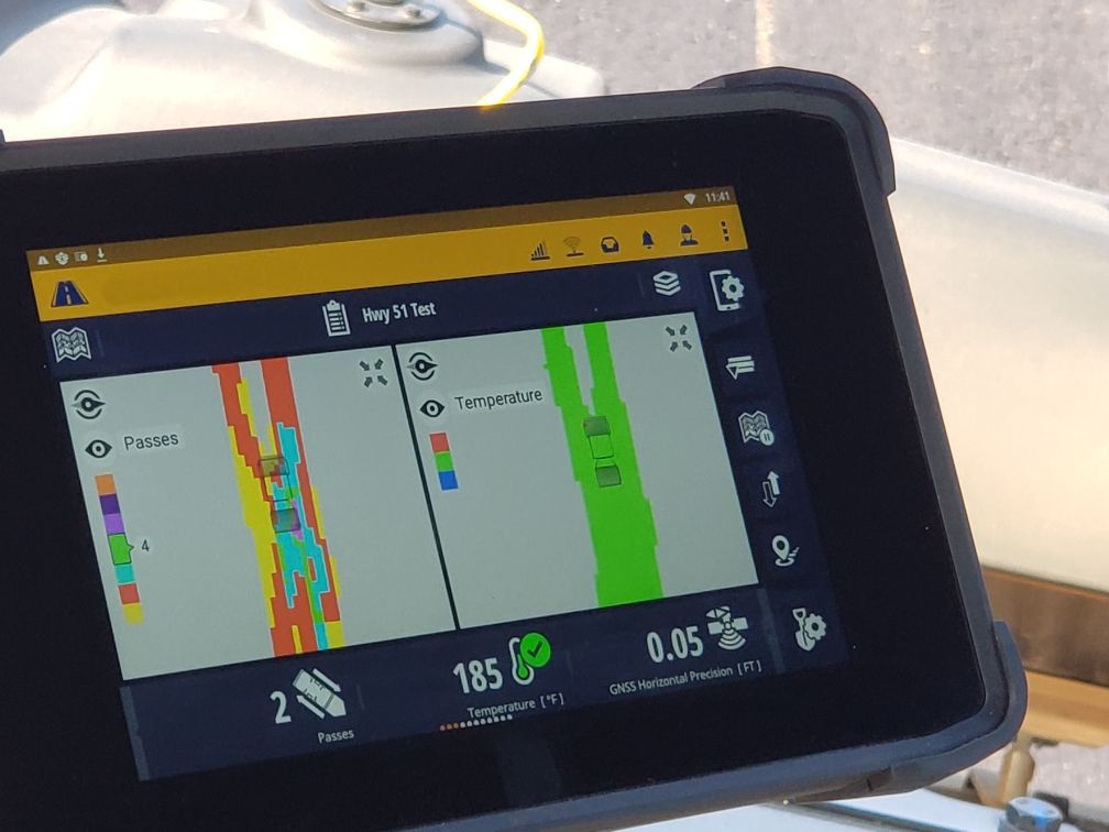 Pokrycie maty dzieki sterowaniu zagęszczaniem