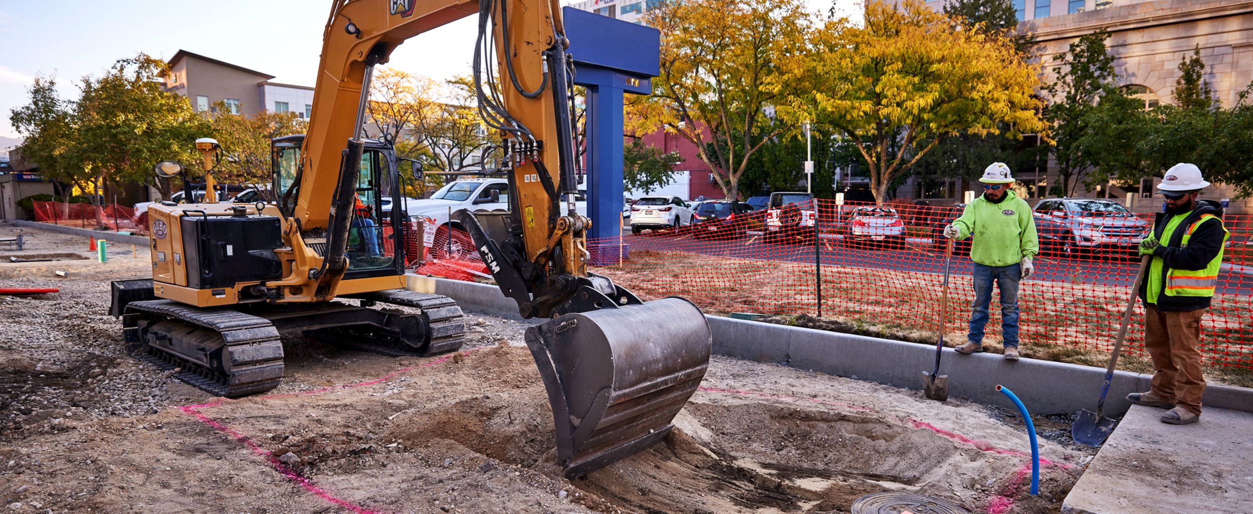 309 Mini Excavator on jobsite