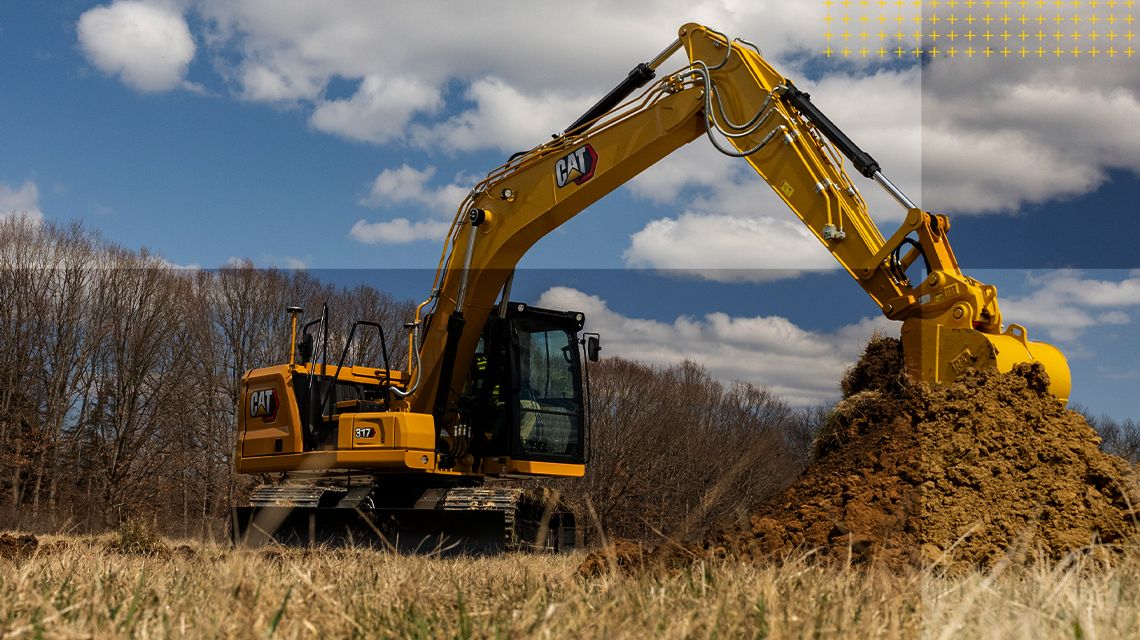 Machine at work in a field