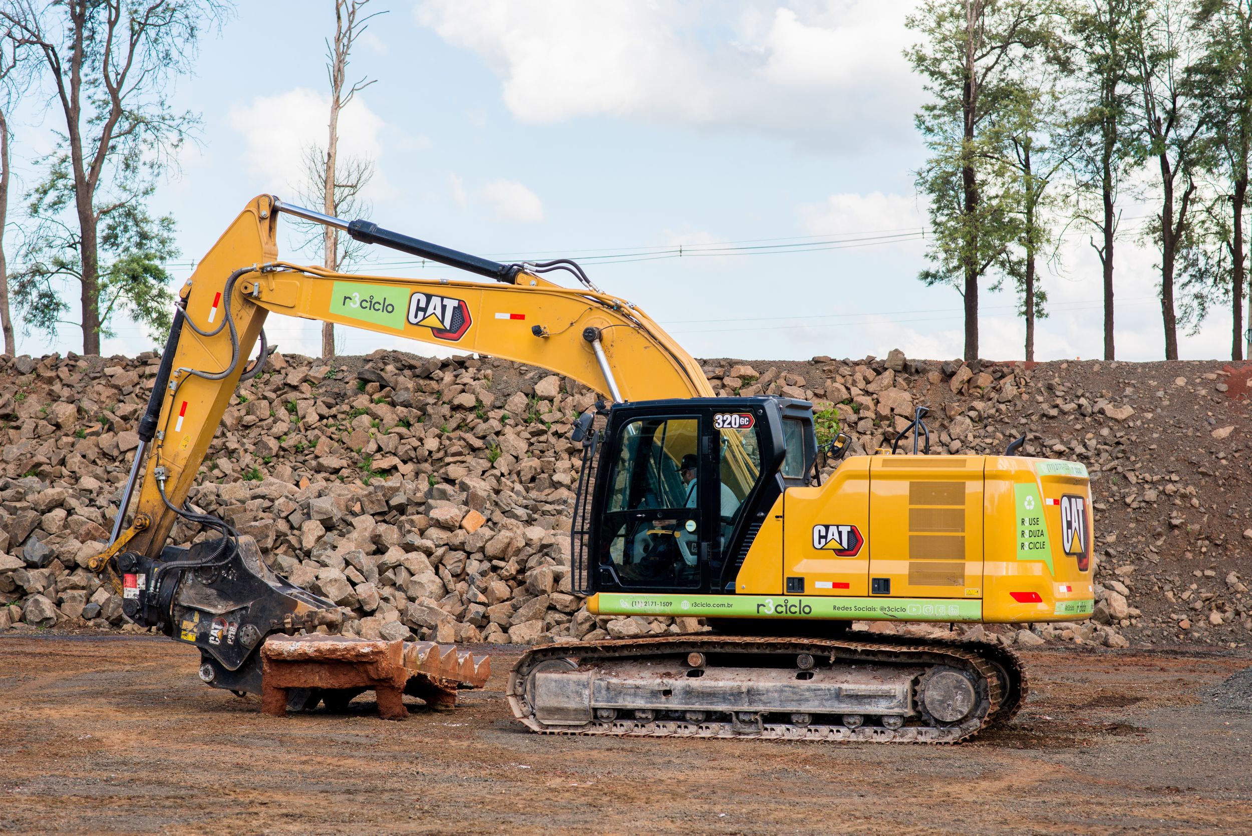 Equipamentos em operação na Área de Demonstração