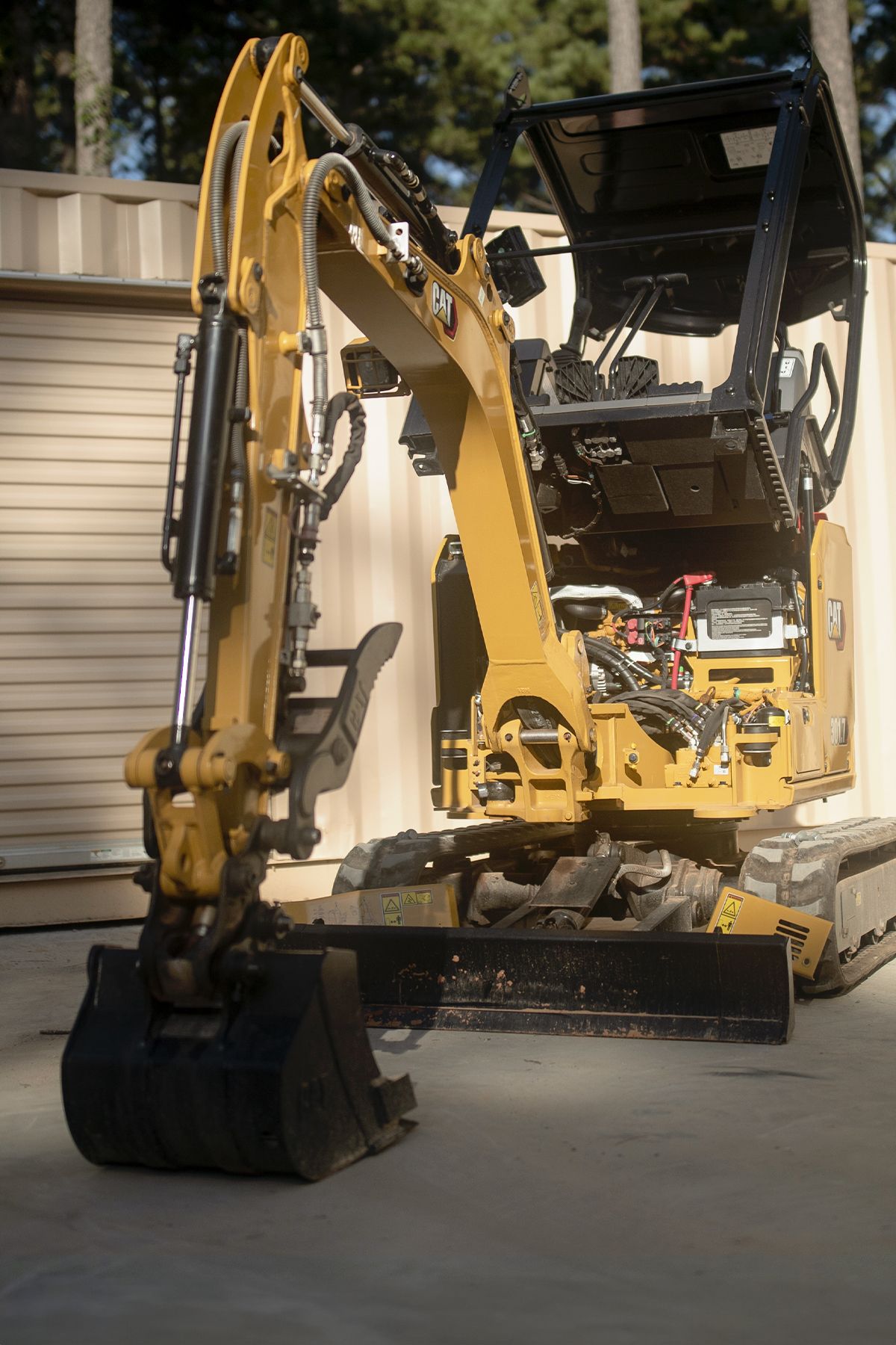 machine being serviced