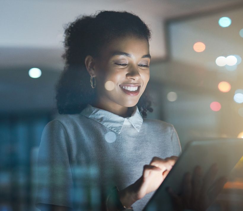 Connectivity with a tablet