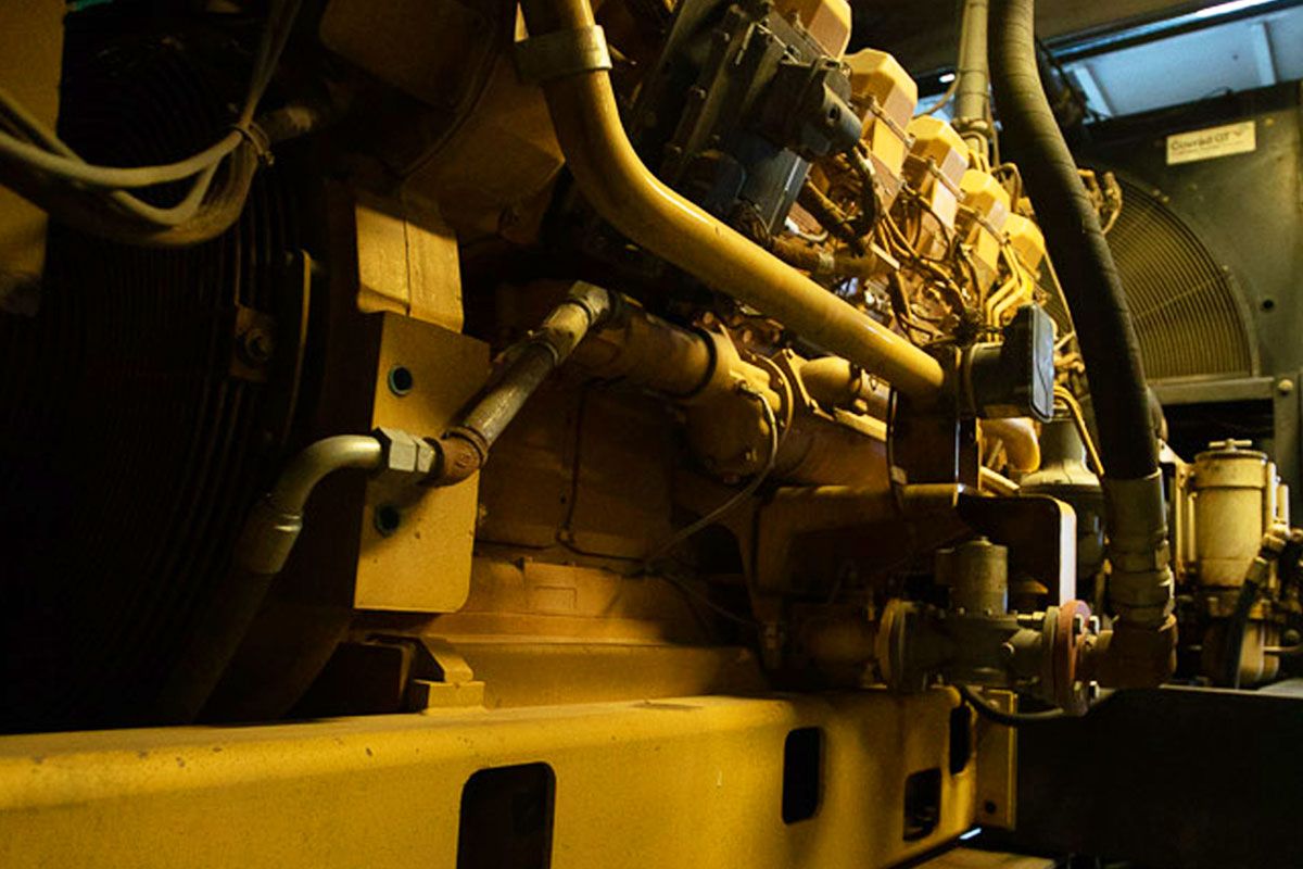 Close up view of Cat Engine