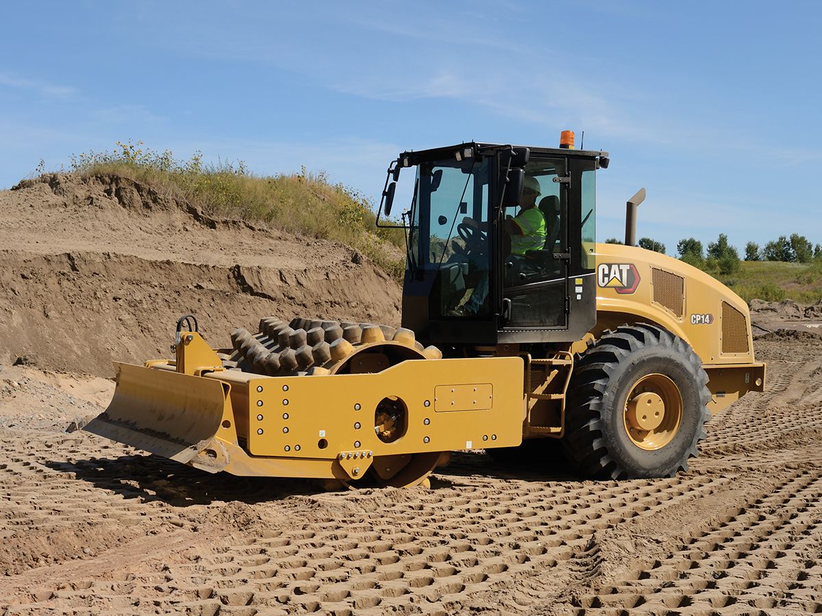 Cat CP14 vibratory soil compactor